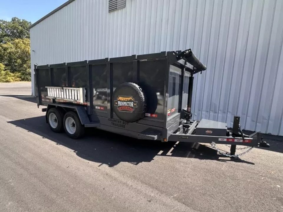 New 2026 Covered Wagon 7x16 Dump, 4' sides, 16K GVWR