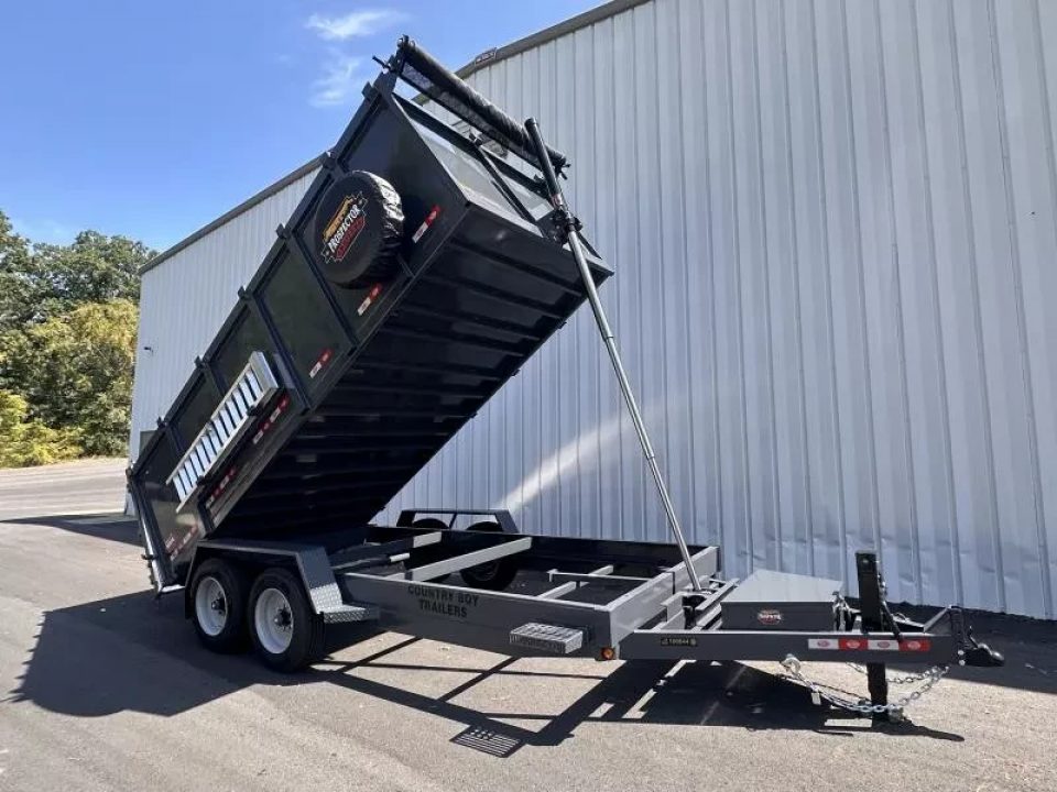 New 2026 Covered Wagon 7x16 Dump, 4' sides, 16K GVWR