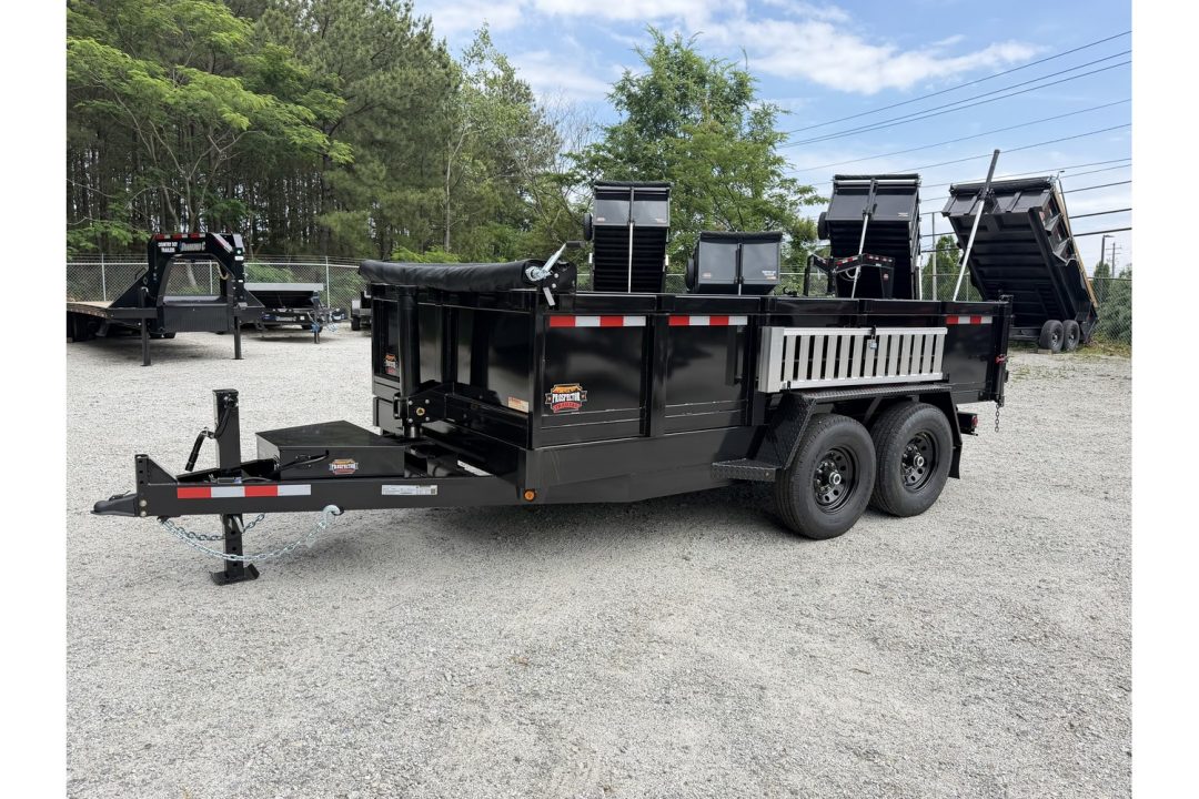 New 2026 Covered Wagon 7x14 Dump, 2' Sides, Ramps, Tarp, Spare