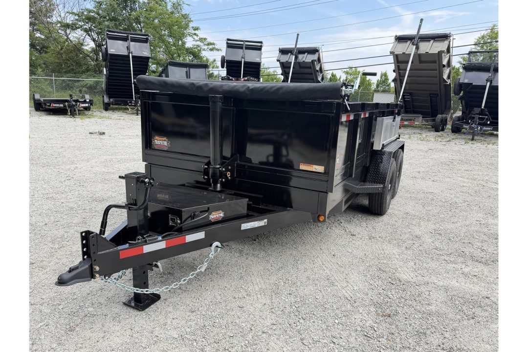 New 2026 Covered Wagon 7x14 Dump, 2' Sides, Ramps, Tarp, Spare