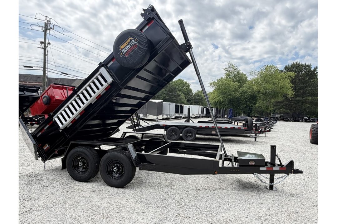 New 2026 Covered Wagon 7x14 Dump, 2' Sides, Ramps, Tarp, Spare