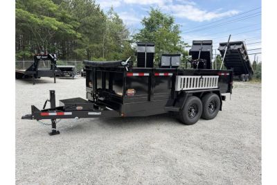 New 2026 Covered Wagon 7x14 Dump, 2' Sides, Ramps, Tarp, Spare