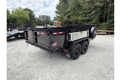 New 2026 Covered Wagon 7x14 Dump, 2' Sides, Ramps, Tarp, Spare
