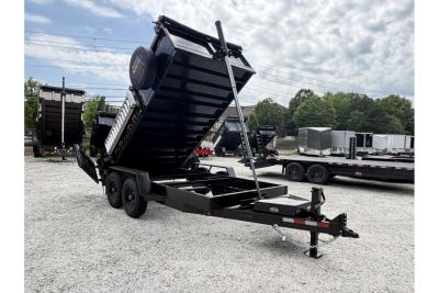 New 2026 Covered Wagon 7x14 Dump, 2' Sides, Ramps, Tarp, Spare
