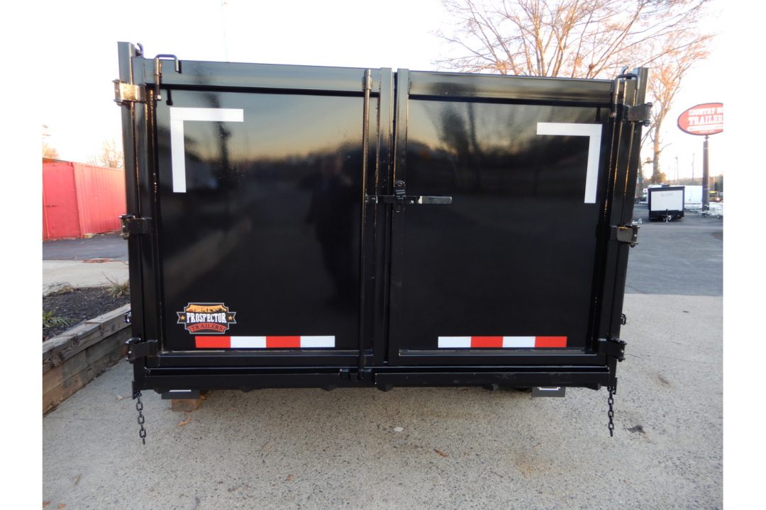 New 2026 Covered Wagon 7x14 Dump, 4' Sides, Ramps, Spare, 8K Axles