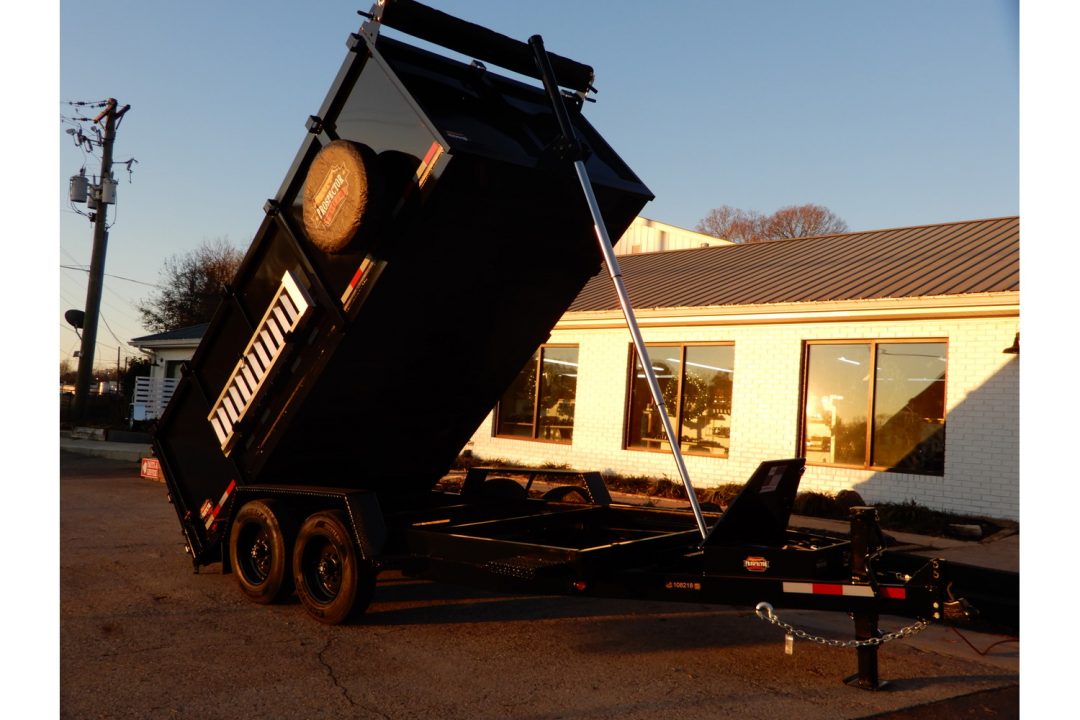 New 2026 Covered Wagon 7x14 Dump, 4' Sides, Ramps, Spare, 8K Axles