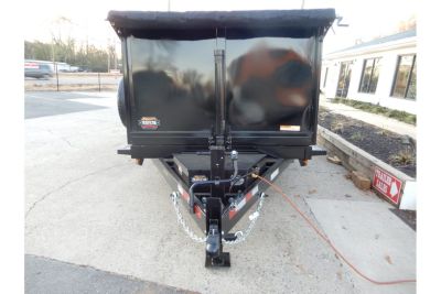 New 2026 Covered Wagon 7x14 Dump, 4' Sides, Ramps, Spare, 8K Axles