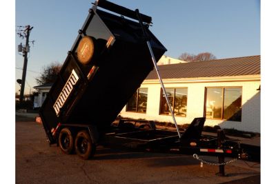 New 2026 Covered Wagon 7x14 Dump, 4' Sides, Ramps, Spare, 8K Axles