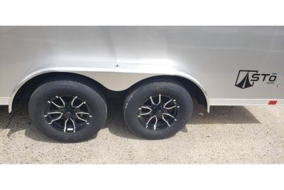 New 2026 ATC 7.5x16" Enclosed, Ramp & Side Door, Spare Tire