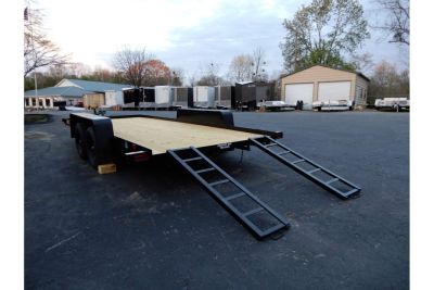 New 2027 Currahee 7'x20' Car Hauler, 5' Ramps, 7K GVWR