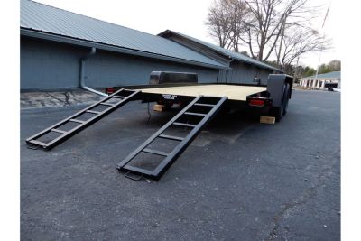 New 2027 Currahee 7'x20' Car Hauler, 5' Ramps, 7K GVWR