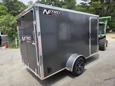 New 2026 Nitro 6x12 aluminum cargo trailer rear ramp torsion axle Cargo / Enclosed Trailer