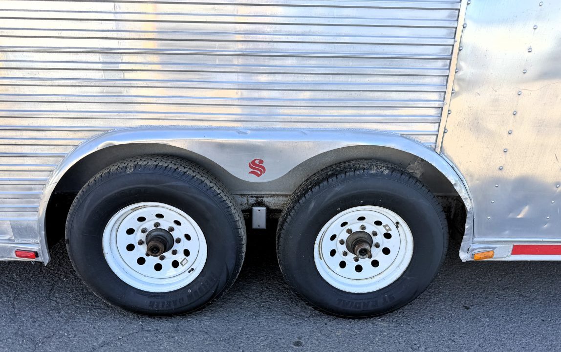 Used 1997 Sooner 2 Horse Stock / Stock Combo Trailer