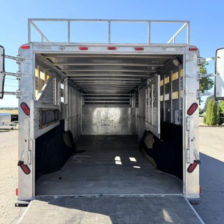 Used 1997 Sooner 2 Horse Stock / Stock Combo Trailer