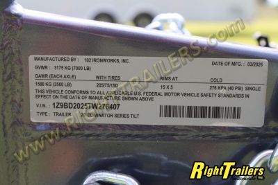 New 2026 7X20 102 Ironworks TILT Car Hauler