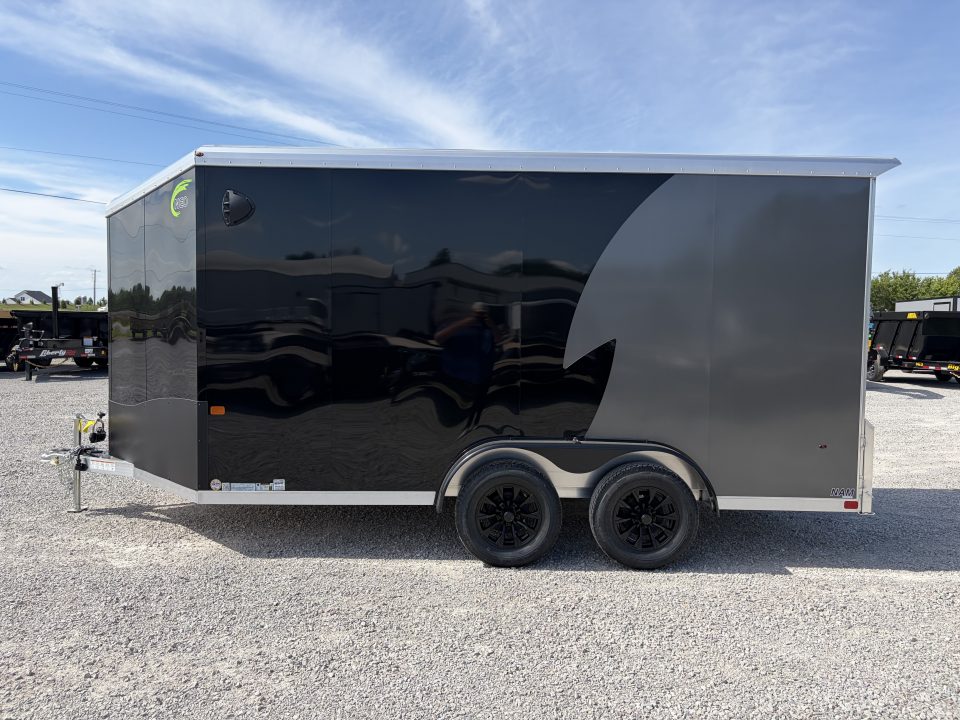 New 2027 NEO TRAILERS NAM1475TR80 (7.5' X 14') 7K V-Nose Enclosed Motorcycle Trailer