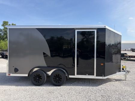 New 2027 NEO TRAILERS NAM1475TR80 (7.5' X 14') 7K V-Nose Enclosed Motorcycle Trailer