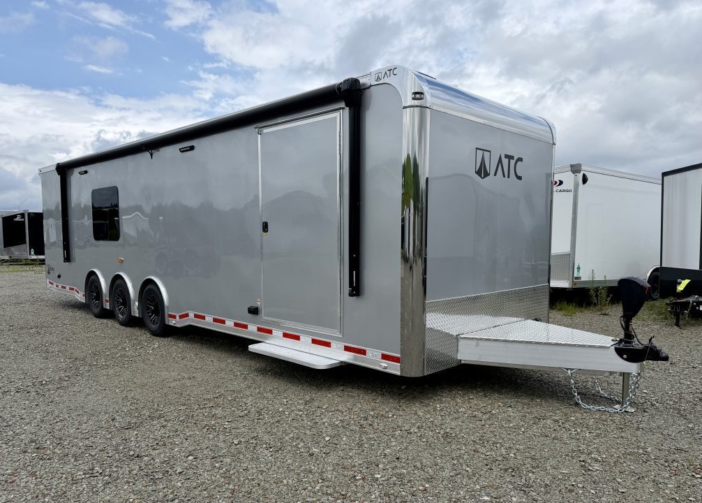 New 2027 ATC 8.5 x 32' RM550 "LifeTrac" Aluminum Car Hauler w/ LQ - GET THIS FIRST MODEL!!!