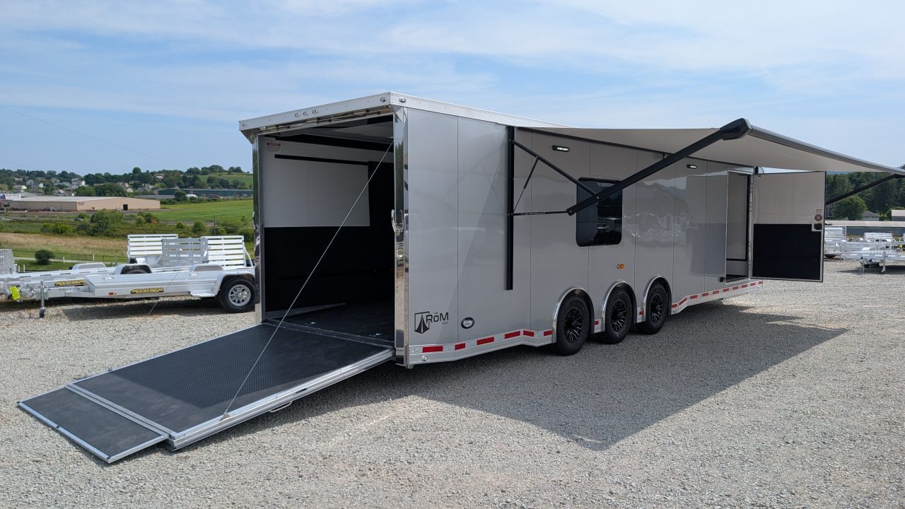 New 2027 ATC 8.5 x 32' RM550 "LifeTrac" Aluminum Car Hauler w/ LQ - GET THIS FIRST MODEL!!!