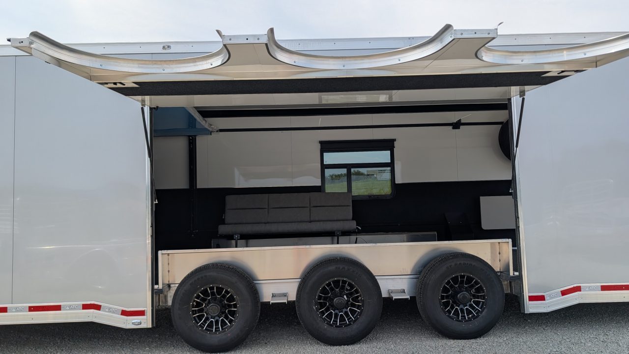 New 2027 ATC 8.5 x 32' RM550 "LifeTrac" Aluminum Car Hauler w/ LQ - GET THIS FIRST MODEL!!!