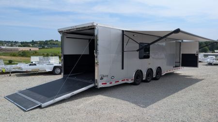 New 2027 ATC 8.5 x 32' RM550 "LifeTrac" Aluminum Car Hauler w/ LQ - GET THIS FIRST MODEL!!!