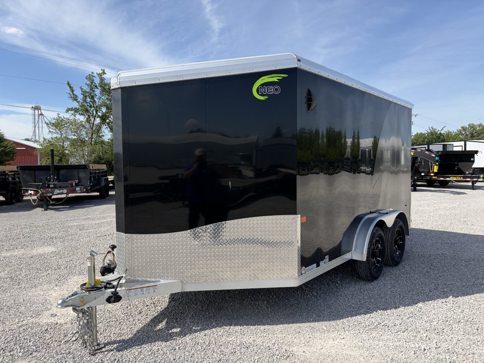 New 2026 NEO TRAILERS NAM1275TR74 (7.5' X 12') 7K V-Nose Enclosed Motorcycle Trailer