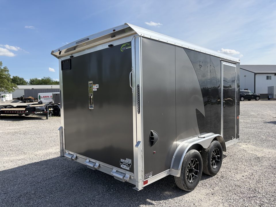 New 2026 NEO TRAILERS NAM1275TR74 (7.5' X 12') 7K V-Nose Enclosed Motorcycle Trailer