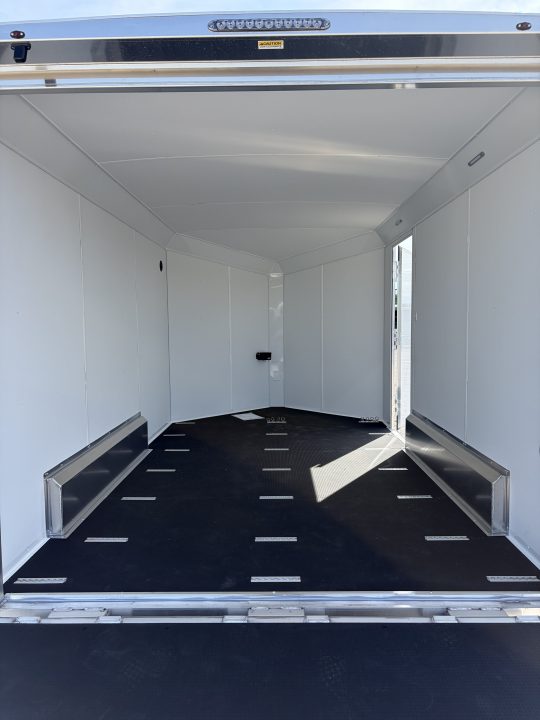 New 2026 NEO TRAILERS NAM1275TR74 (7.5' X 12') 7K V-Nose Enclosed Motorcycle Trailer