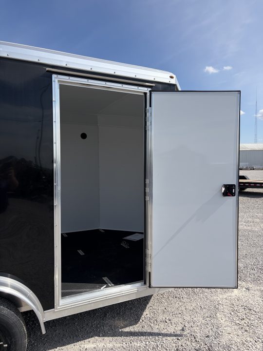 New 2026 NEO TRAILERS NAM1275TR74 (7.5' X 12') 7K V-Nose Enclosed Motorcycle Trailer