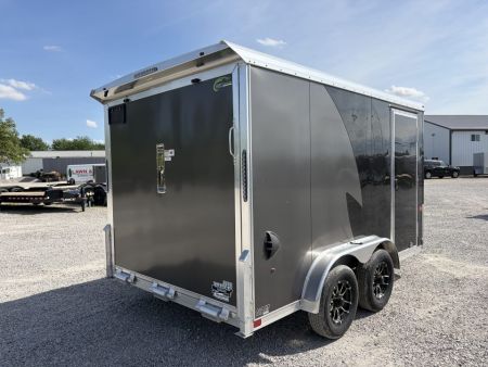 New 2026 NEO TRAILERS NAM1275TR74 (7.5' X 12') 7K V-Nose Enclosed Motorcycle Trailer