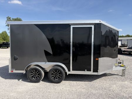 New 2026 NEO TRAILERS NAM1275TR74 (7.5' X 12') 7K V-Nose Enclosed Motorcycle Trailer