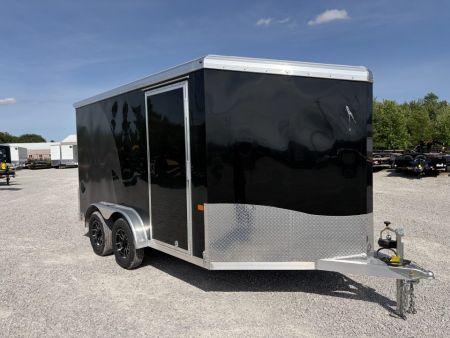 New 2026 NEO TRAILERS NAM1275TR74 (7.5' X 12') 7K V-Nose Enclosed Motorcycle Trailer