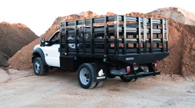 New 2027 Bedrock LIMESTONE FLATBED 10'X97 X34  W/STAKE SIDE AND REAR PANELS Truck Bed
