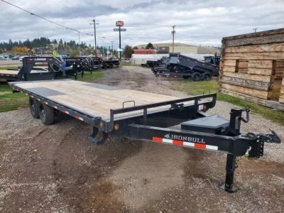 New 2027 Iron Bull 102"x24' 14K Deckover Tilt Trailer