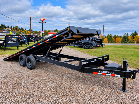 New 2027 Iron Bull 102 x24' 14K Deckover Tilt Trailer