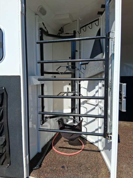 Used 2019 Trails West CLASSIC ALUMINUM 3H 16'LQ W/ SLIDE Horse Trailer