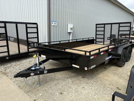 New 2026 Sure-Trac 7X14 TANDEM STEEL HIGH SIDE Utility Trailer