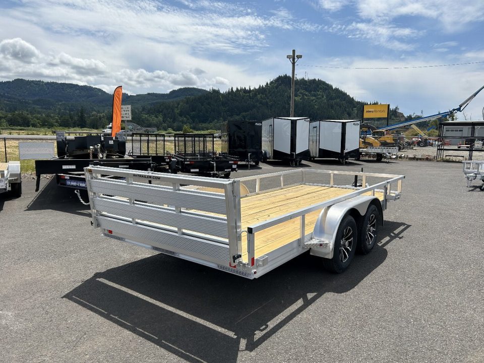New 2026 H&H Trailers 7x14 Open Aluminum Tandem Axle Utility Trailer 7K GVWR