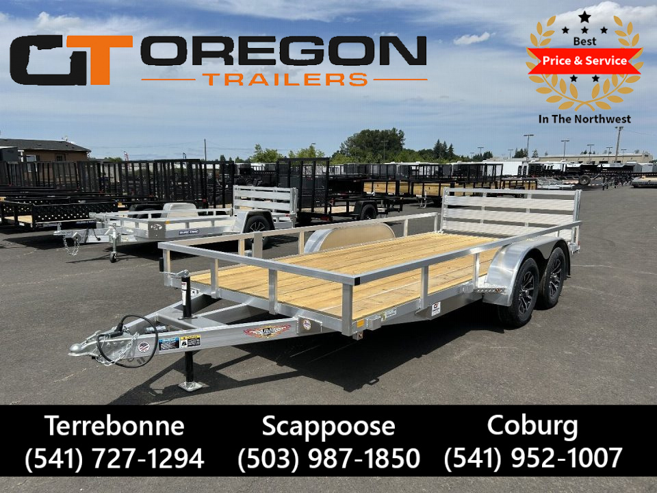 New 2026 H&H Trailers 7x14 Open Aluminum Tandem Axle Utility Trailer 7K GVWR