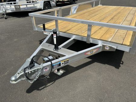 New 2026 H&H Trailers 7x14 Open Aluminum Tandem Axle Utility Trailer 7K GVWR