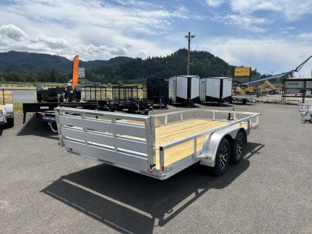 New 2026 H&H Trailers 7x14 Open Aluminum Tandem Axle Utility Trailer 7K GVWR