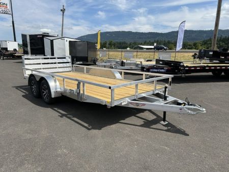 New 2026 H&H Trailers 7x14 Open Aluminum Tandem Axle Utility Trailer 7K GVWR