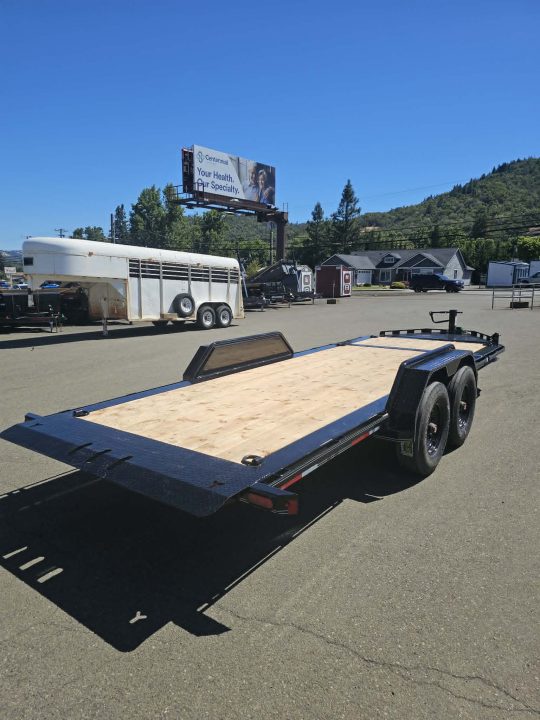 New SALE! SPLIT-TILT 2027 DOUBLE A CT147-20 82"X20' 17,500 GVWR EQUIPMENT TRAILER FENDER GUARDS