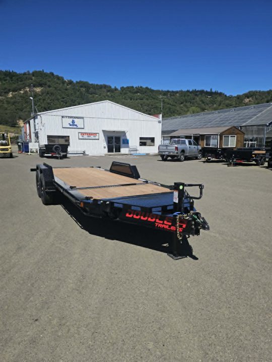 New SALE! SPLIT-TILT 2027 DOUBLE A CT147-20 82"X20' 17,500 GVWR EQUIPMENT TRAILER FENDER GUARDS