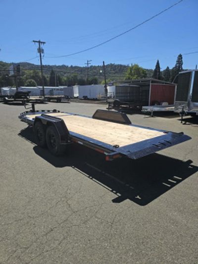 New SALE! SPLIT-TILT 2027 DOUBLE A CT147-20 82"X20' 17,500 GVWR EQUIPMENT TRAILER FENDER GUARDS