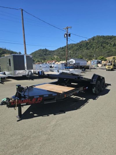 New SALE! SPLIT-TILT 2027 DOUBLE A CT147-20 82 X20' 17,500 GVWR EQUIPMENT TRAILER FENDER GUARDS