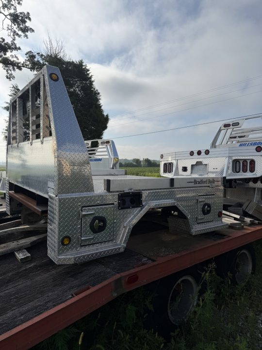 Used 2025 Bradford Built 84"x84" Ford Single Wheel Short Bed Box Removal Aluminum 4 Box Truck Bed