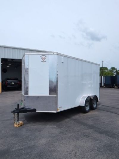 New 2026 Diamond Cargo 7' x 14' TA  V-Nose Enclosed Trailer / 5 Year Warranty
