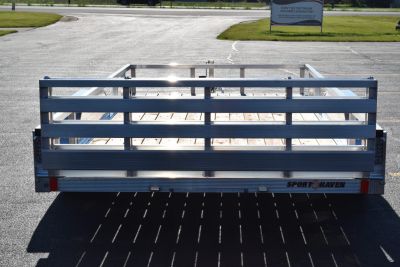 New SPORT HAVEN 7x14 OPEN UTILITY w/ BI-FOLD RAMP GATE