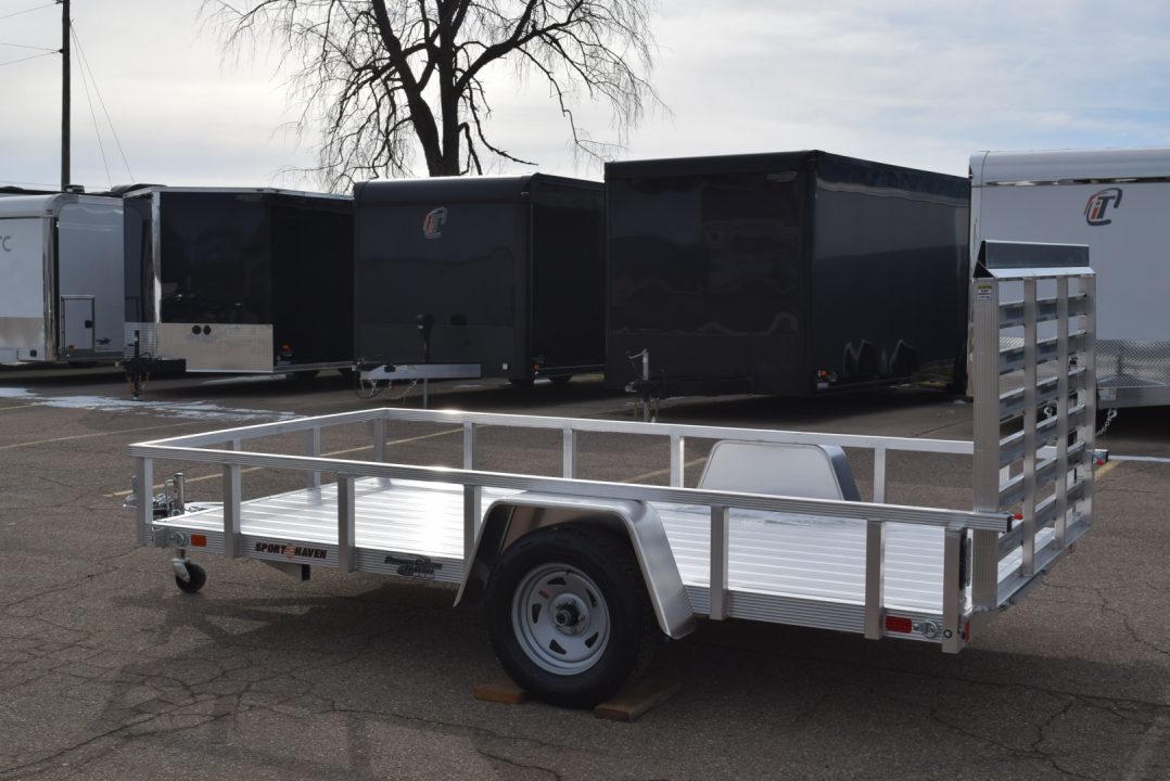 New 2026 Sport Haven 6x12 Aluminum Utility Trailer